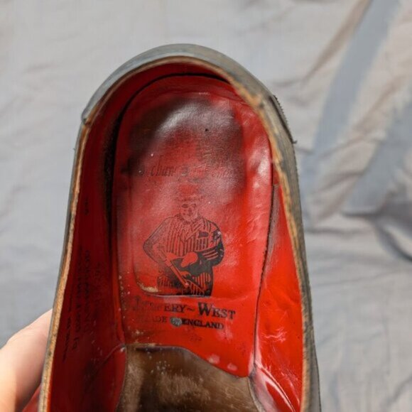 Jeffrey West Dashwood Burnished Black Brown Derby Dress Shoes Men Size 9.5 - Picture 6 of 9